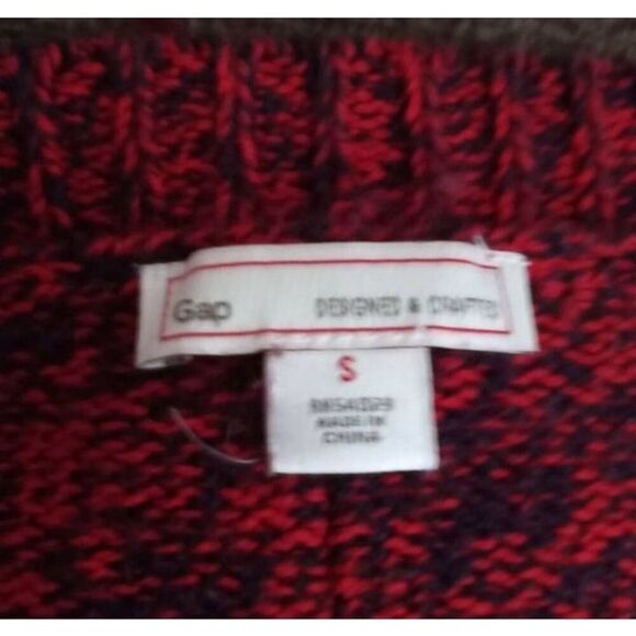 GAP RED & NAVY SWEATER SZ.S EUC. - Picture 7 of 9